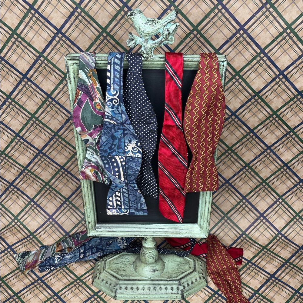 Vintage Tie Bundle - Red, Blue, Multicolor